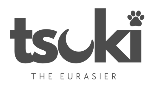 Tsuki The Eurasier White Logo